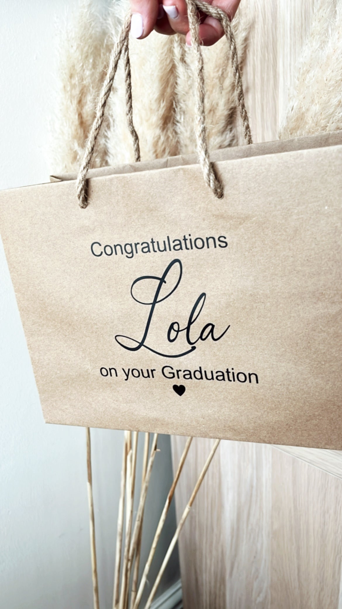 Personalised New Baby/Graduation Small Gift Bag