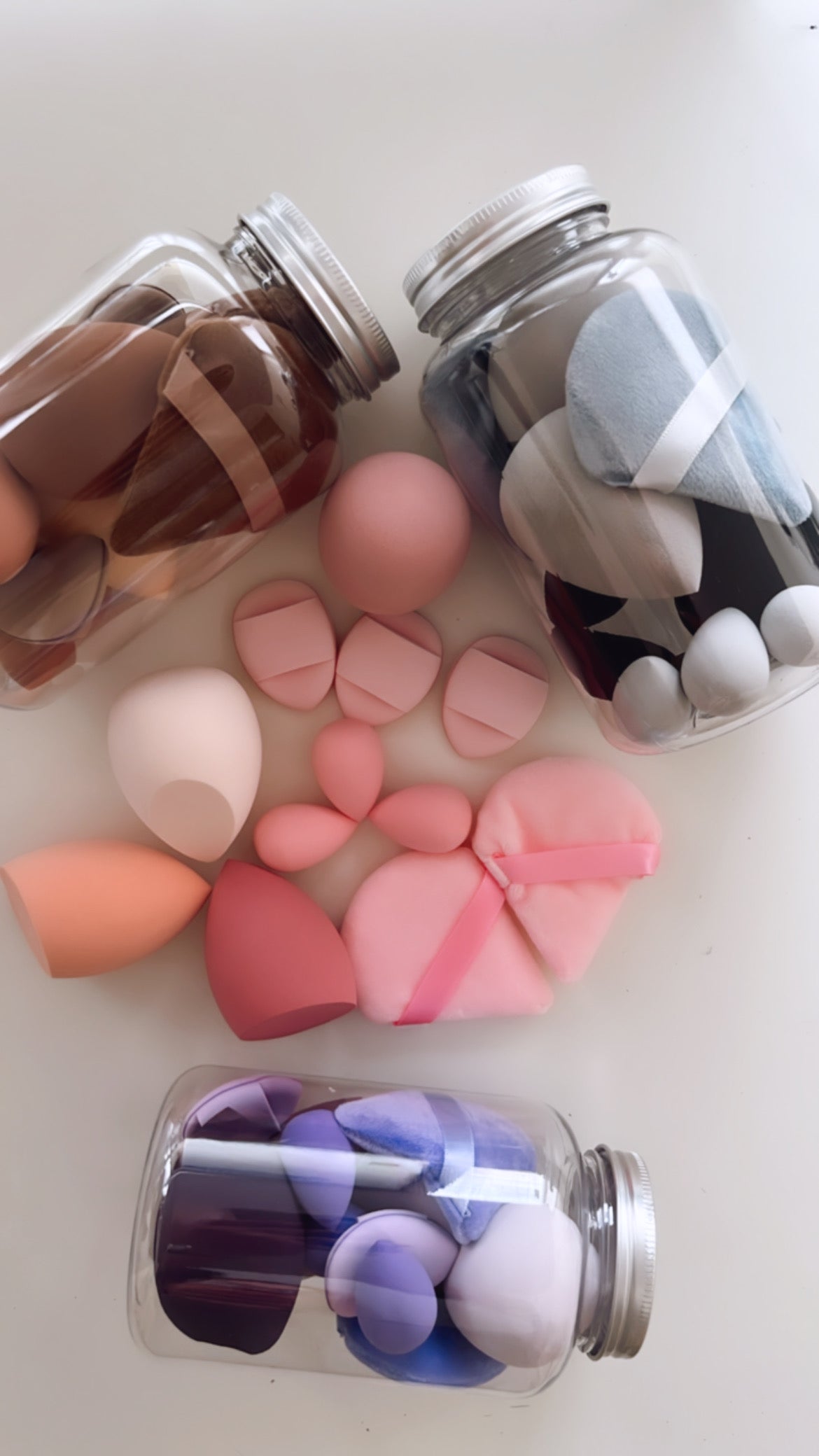 Personalised Makeup Sponges/Beauty Blenders in a Jar