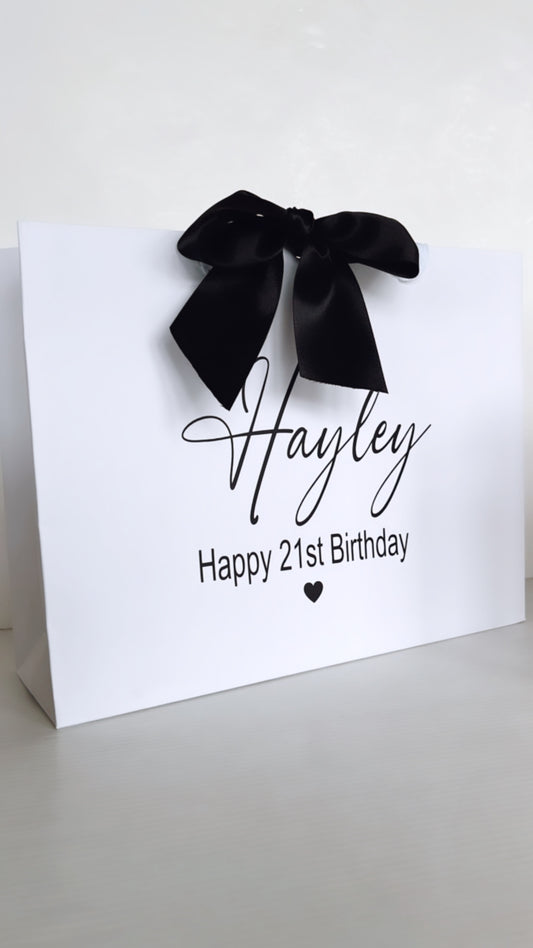 Personalised Happy Birthday Small Gift Bag