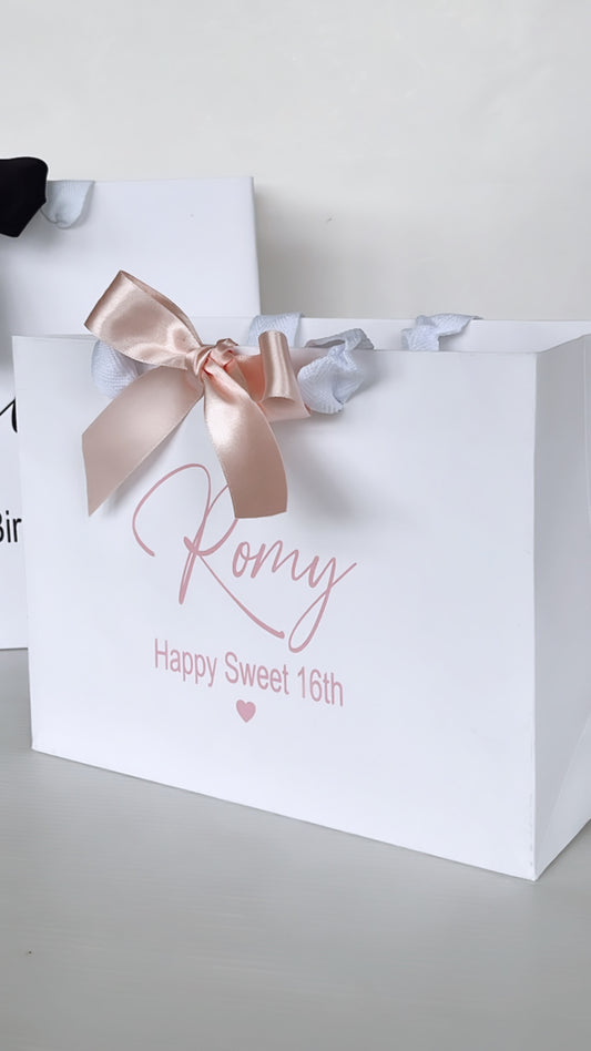 Personalised Happy Birthday Small Gift Bag