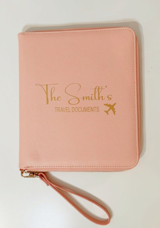 Personalised Boutique Travel Documents Organiser