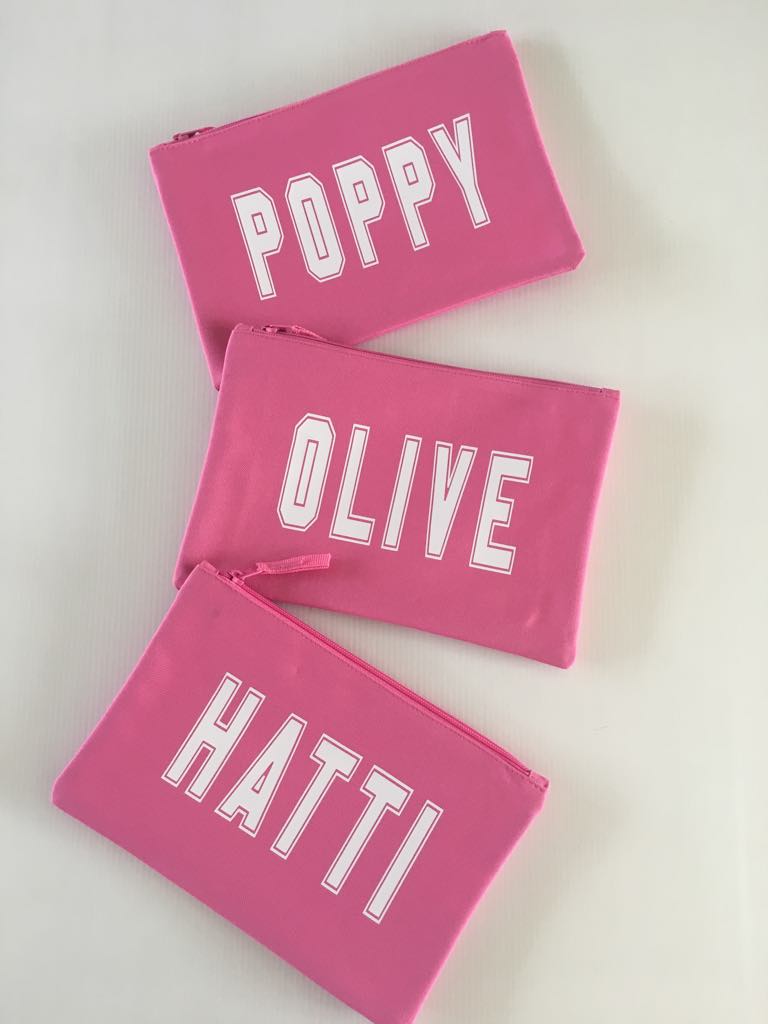 Personalised Varsity Style Pencil Case