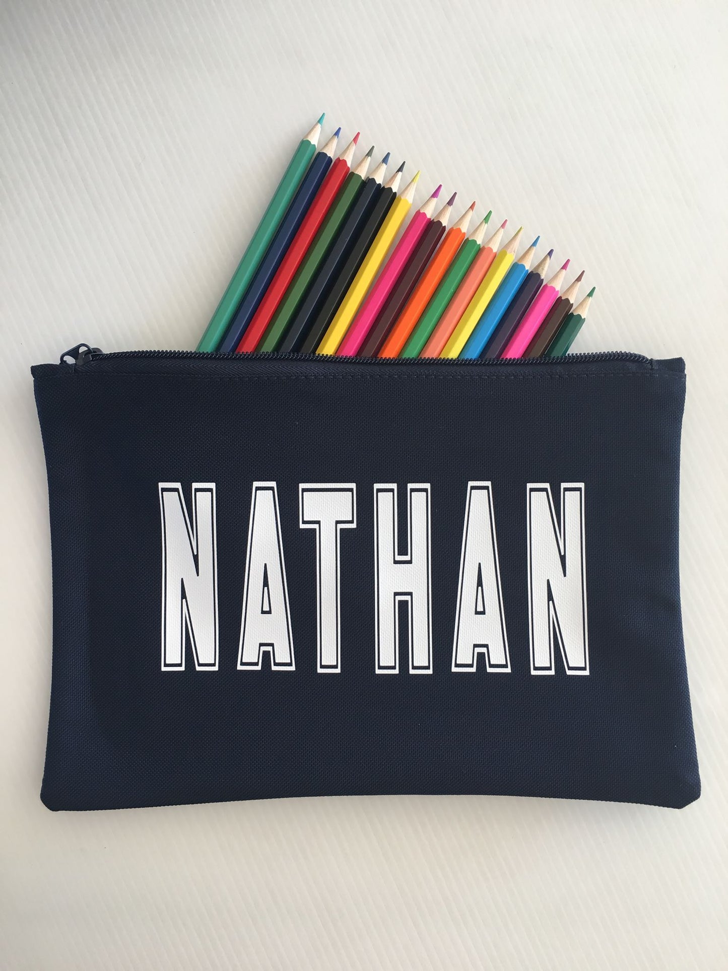 Personalised Varsity Style Pencil Case