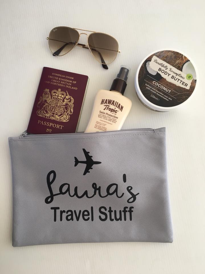 Personalised Travel/Holiday Wallet Bag