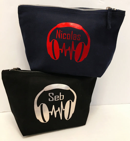 Personalised Headphone Washbags