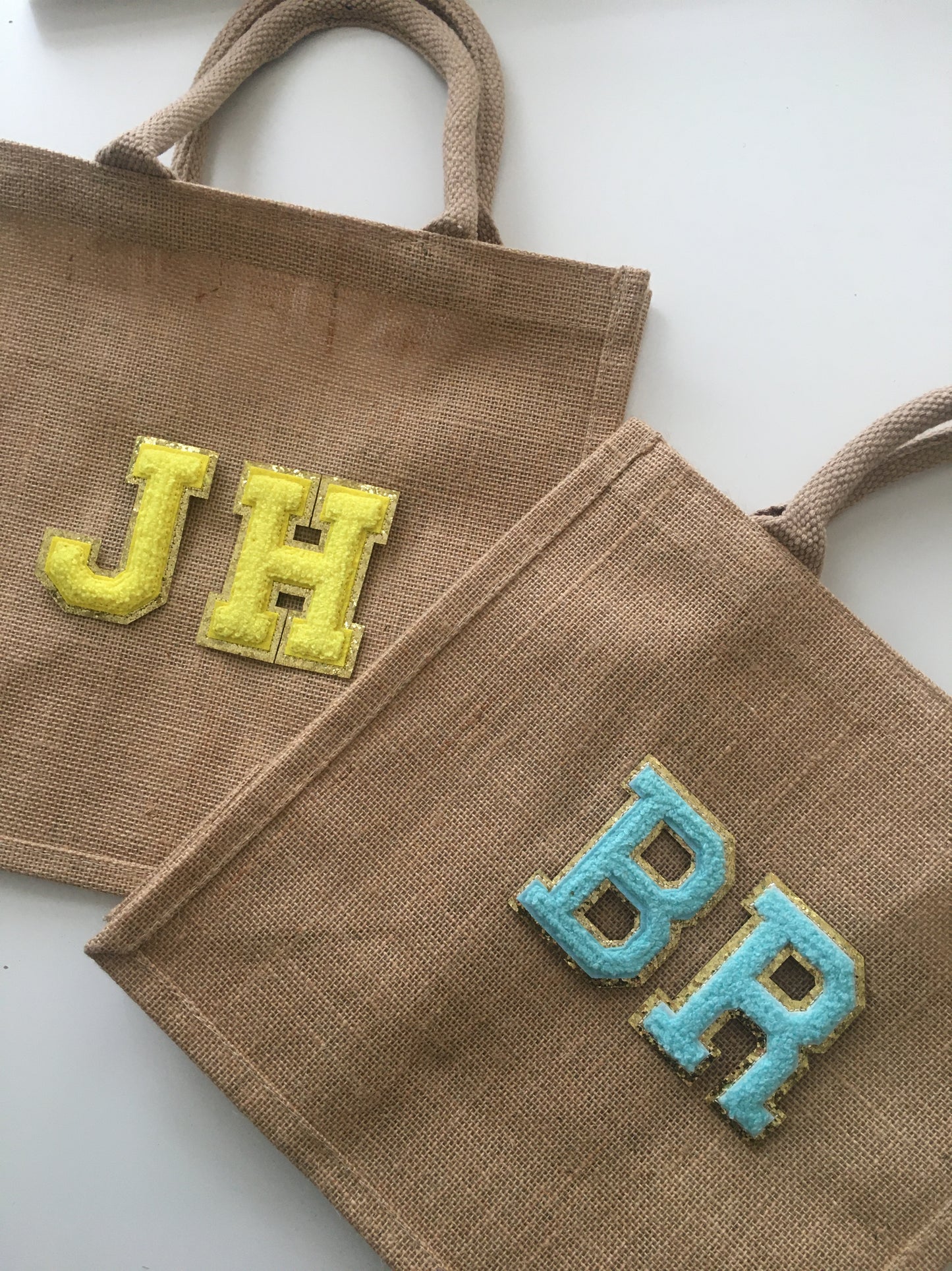 Personalised Patch Boutique Mini Natural Shopper/Beach Bag