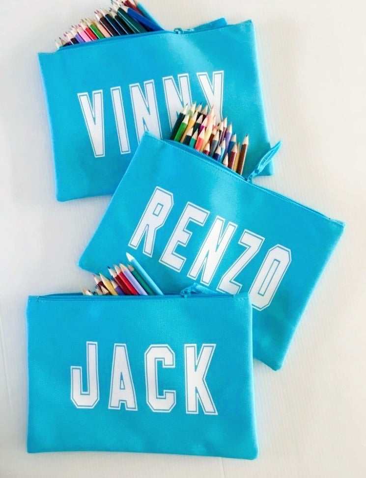 Personalised Varsity Style Pencil Case