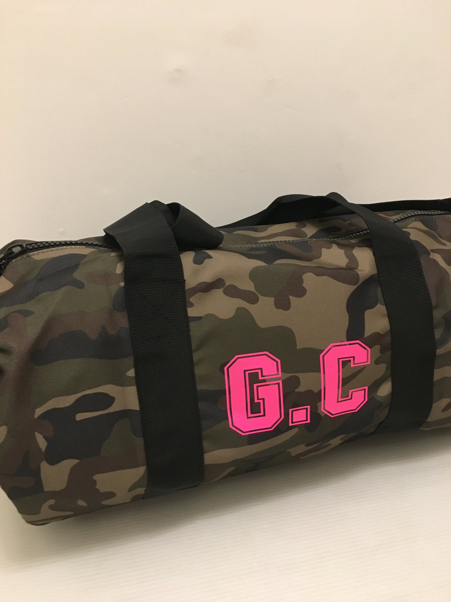 Personalised Initial Camouflage Holdall/Sleepover/Gym Bag